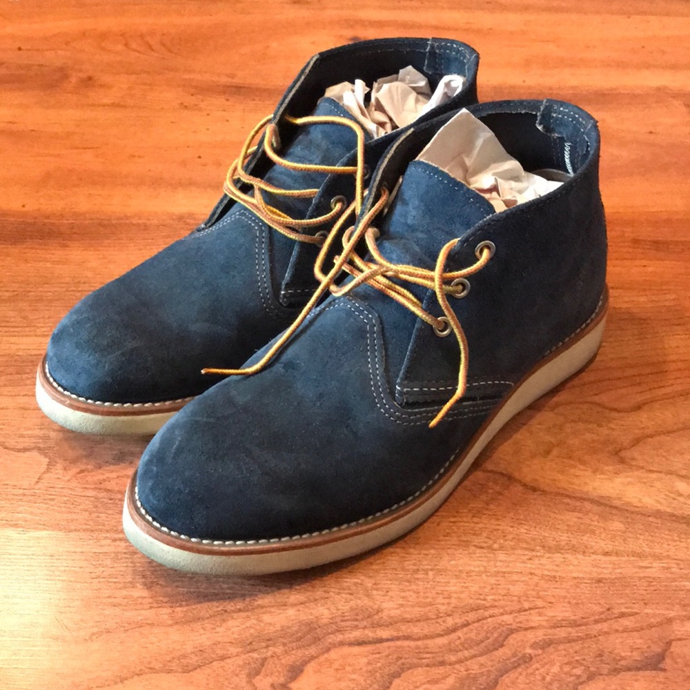 Red Wing Blue Suede Boots